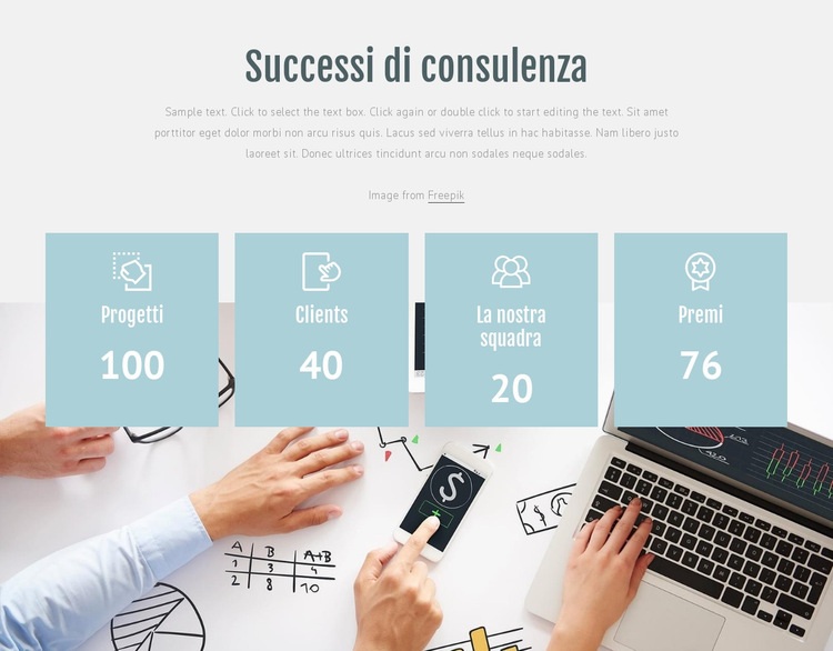 Successi di consulenza Costruttore di siti web HTML