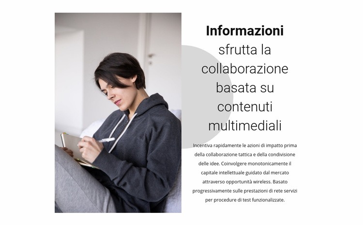 Concorso per giovani designer Costruttore di siti web HTML