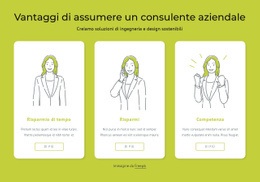 I Vantaggi Di Assumere Un Consulente Aziendale - Mockup Di Sito Web Moderno