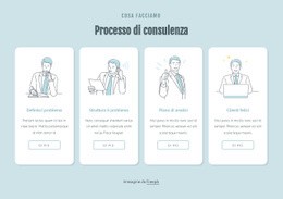 Processo Di Consultazione - Pagina Di Destinazione Gratuita, Modello HTML5