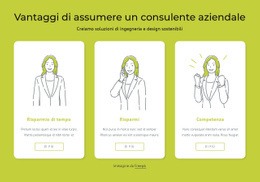 Layout Di Pagina Per I Vantaggi Di Assumere Un Consulente Aziendale