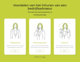 Voordelen Van Het Inhuren Van Een Bedrijfsadviseur Sjabloon Voor Bestemmingspagina'S