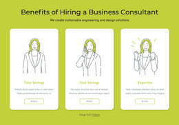 Page Layout For Benefits Of Hiring A Business Consultant