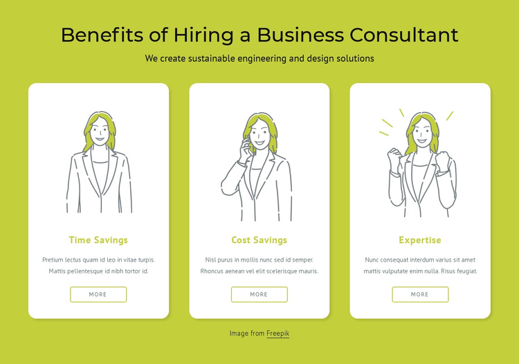 Benefits of hiring a business consultant One Page Template