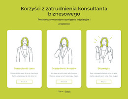 Korzyści Z Zatrudnienia Konsultanta Biznesowego Szablon HTML