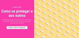 Proteja Sua Saúde Modelo HTML CSS Responsivo