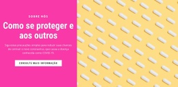 Proteja Sua Saúde - Modelo HTML De Uma Página