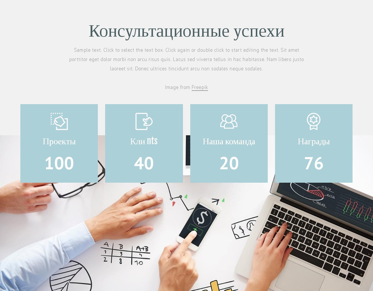 Успехи Counsolting Шаблон веб-сайта
