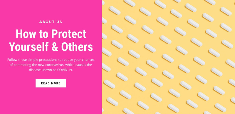 Protect your health Squarespace Template Alternative