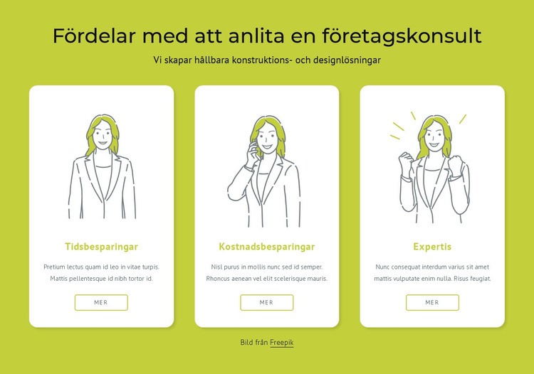 Fördelar med att anlita en företagskonsult HTML-mall