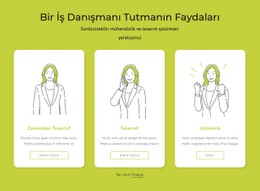 Bir Iş Danışmanı Tutmanın Faydaları Açılış Sayfası Şablonu