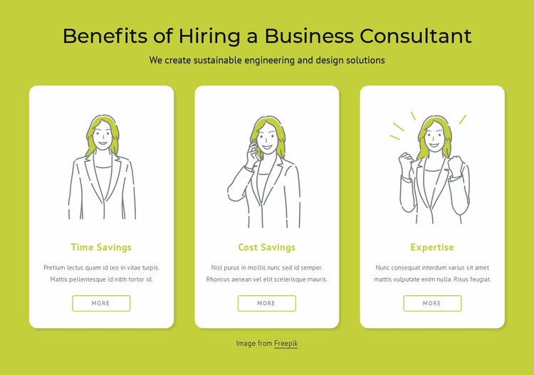 Benefits of hiring a business consultant Web Page Design