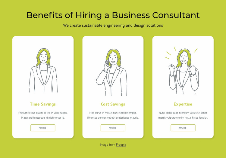 Benefits of hiring a business consultant Website Builder Templates