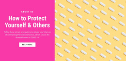 Protect Your Health - Website Mockup Inspiration