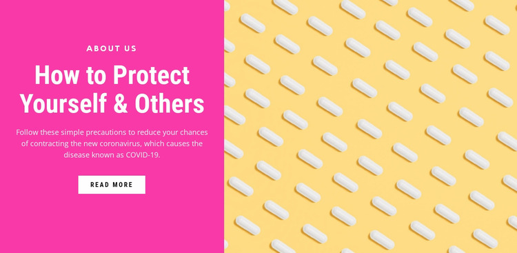 Protect your health Website Mockup