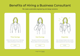 Benefits Of Hiring A Business Consultant - Ecommerce Landing Page