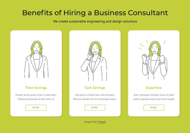 Benefits of hiring a business consultant Wix Template Alternative