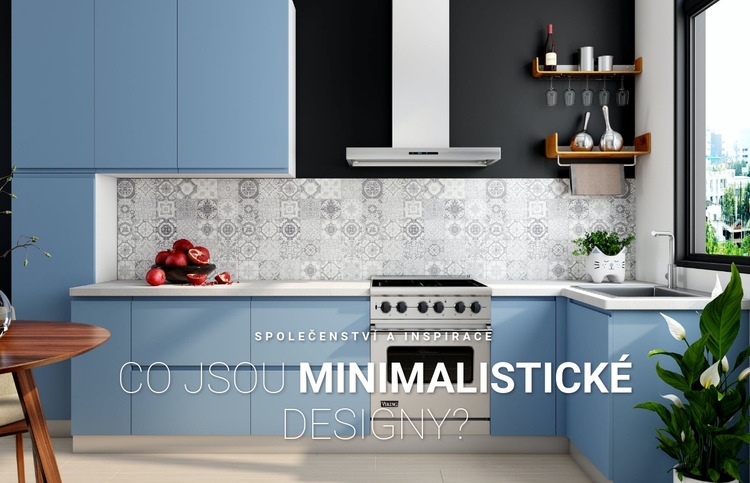 Minimalistický design v interiéru Šablona webové stránky