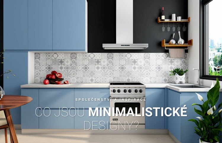 Minimalistický design v interiéru Webový design