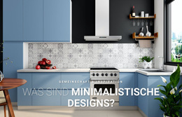 Minimalistisches Design Im Innenraum Bau-Website-Vorlage