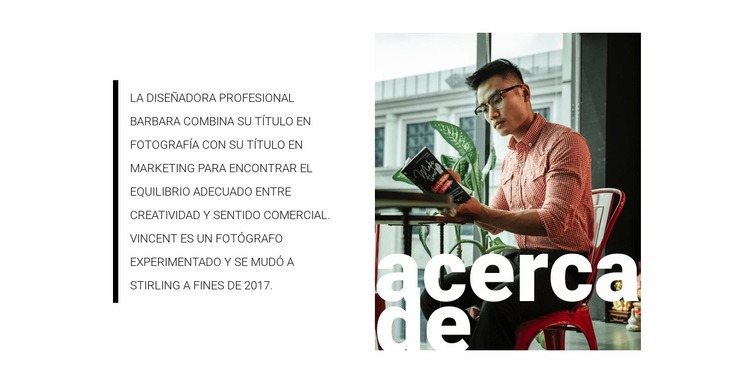 Acerca del coach empresarial Plantilla CSS