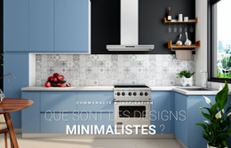 Design Minimaliste À L'Intérieur - HTML Website Creator
