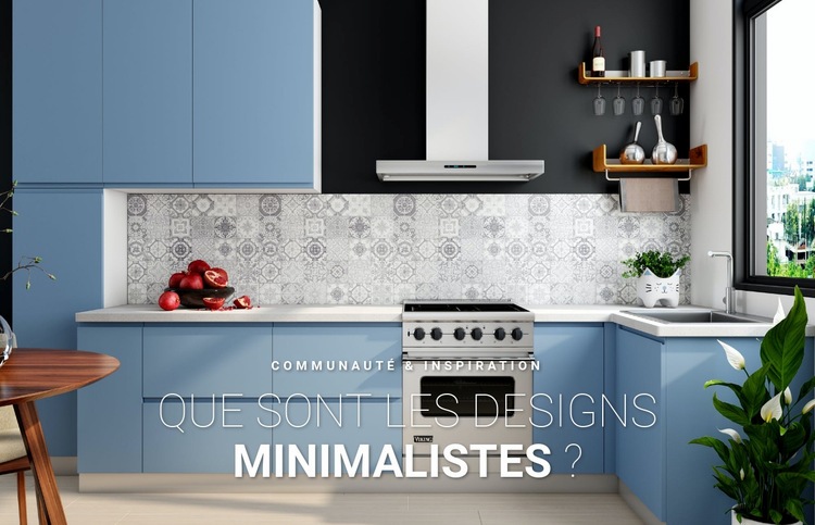 Design minimaliste à l'intérieur Modèle