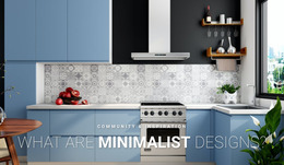Minimalist Design In Interior - HTML Website Creator