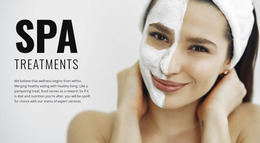 Spa Treatments - Website Creation HTML