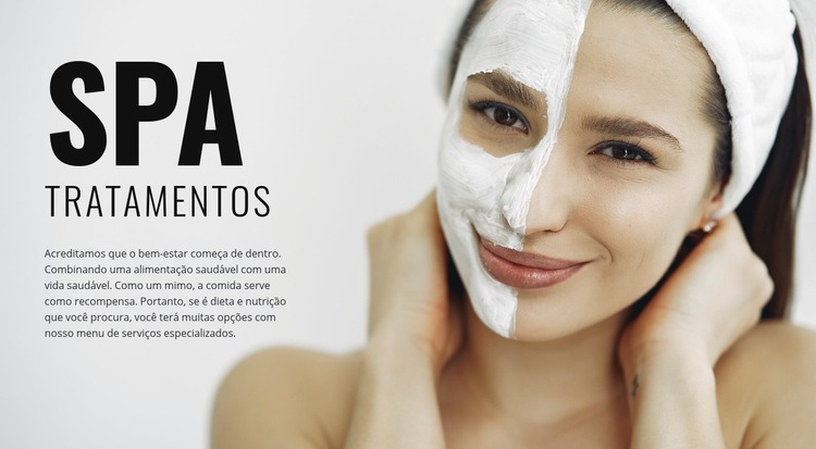 tratamento de spa Design do site