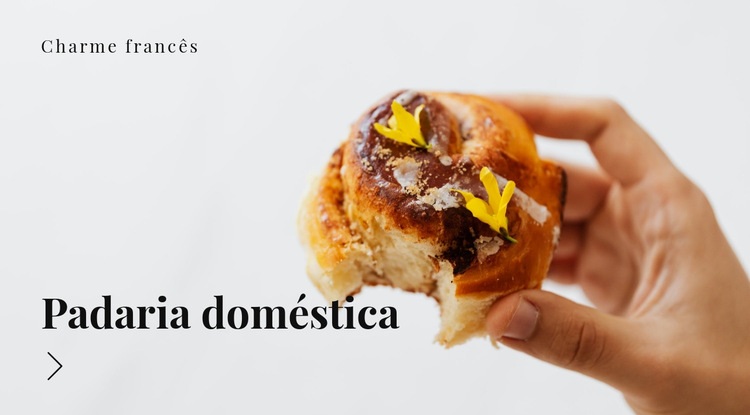 Receitas de panificação caseira Design do site