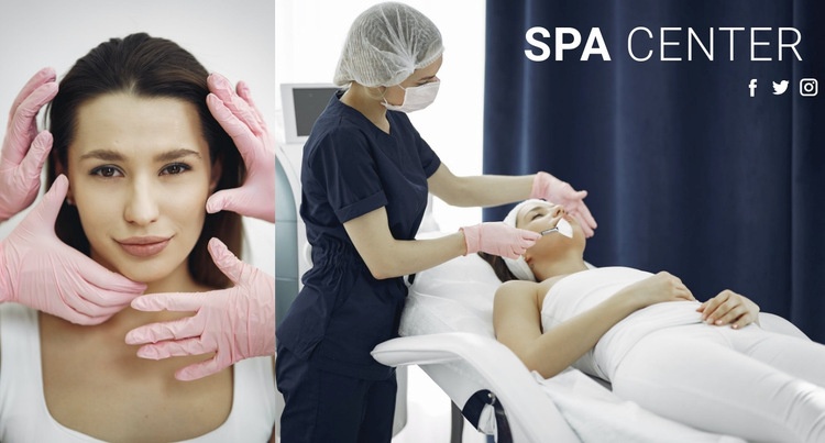 Spa center Html webbplatsbyggare