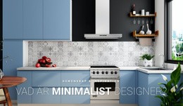 Minimalistisk Design I Interiören - Enkel Webbplatsmall