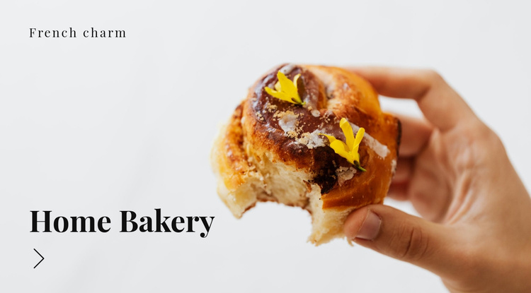 Homemade baking recipes eCommerce Template