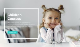 Cursussen Voor Kinderen Premium CSS-Sjabloon