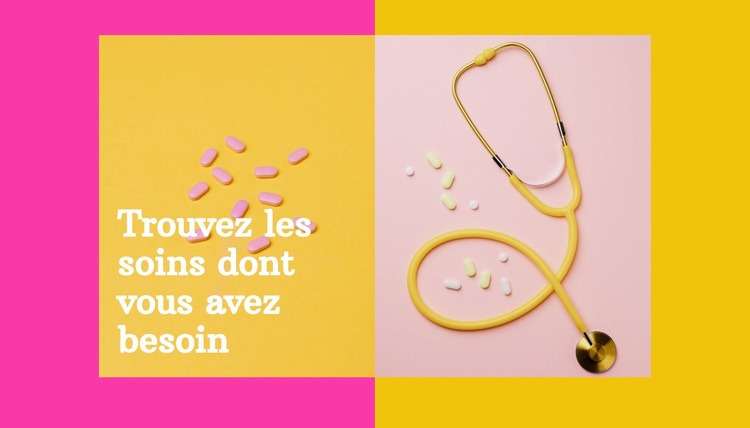 Les soins dont vous avez besoin Conception de site Web