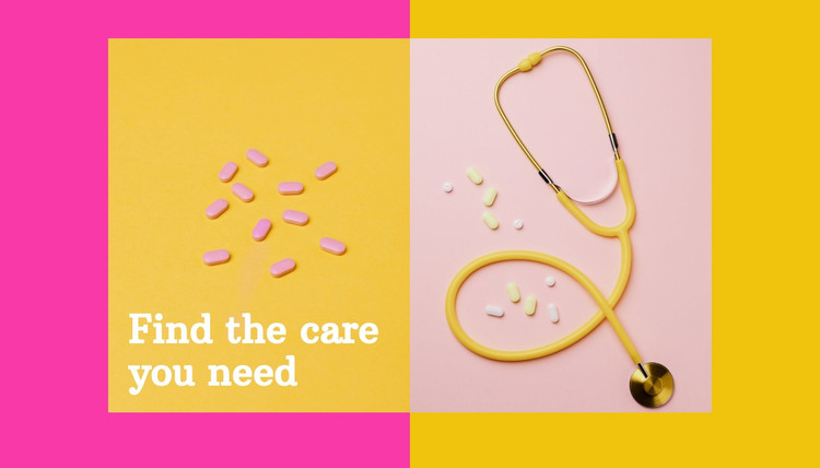 The care you need Homepage Design