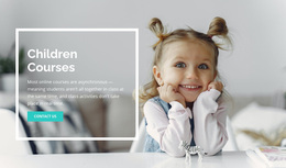 Children Courses - Drag & Drop Web Page Design