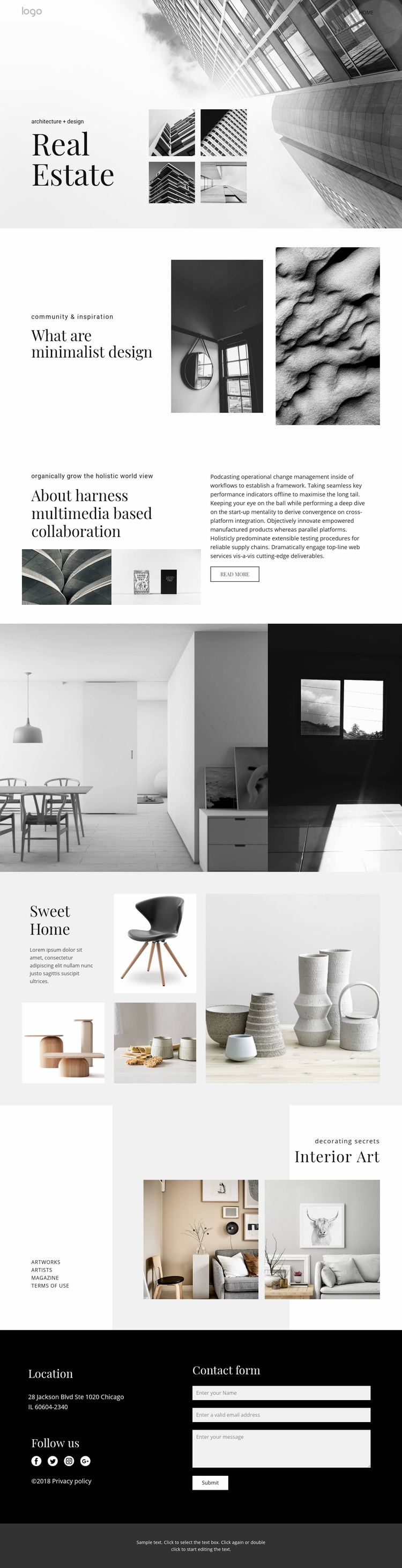 Real estate agency for people Squarespace Template Alternative