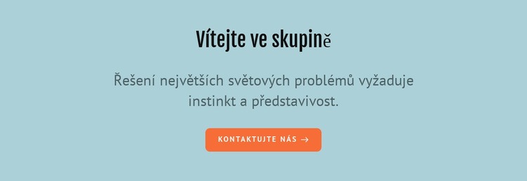 Vítejte ve skupině Šablona