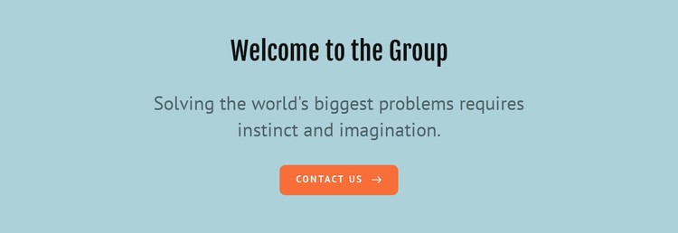 Welcome to the group CSS Template