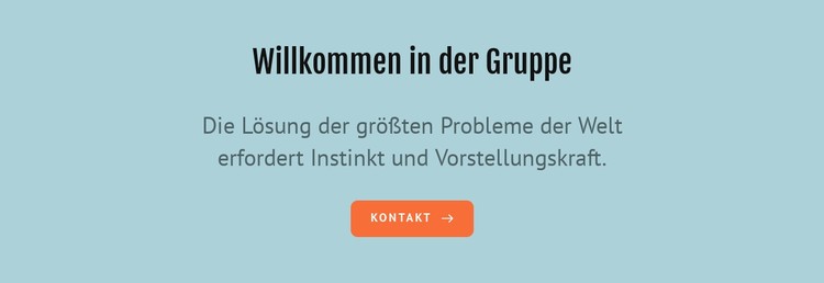 Willkommen in der Gruppe CSS-Vorlage