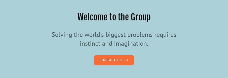 Welcome to the group Elementor Template Alternative