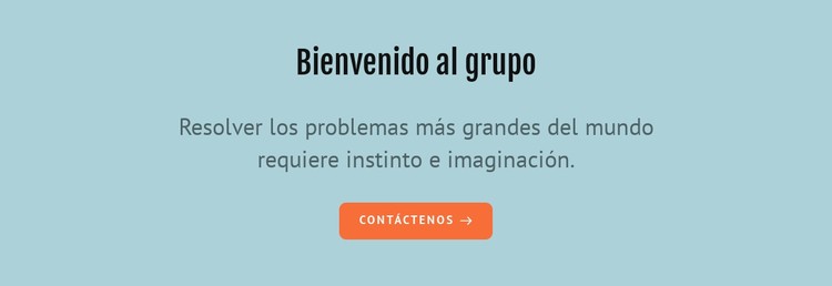 Bienvenido al grupo Plantilla CSS