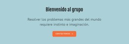 Bienvenido Al Grupo: Plantilla Profesional Personalizable De Una Página