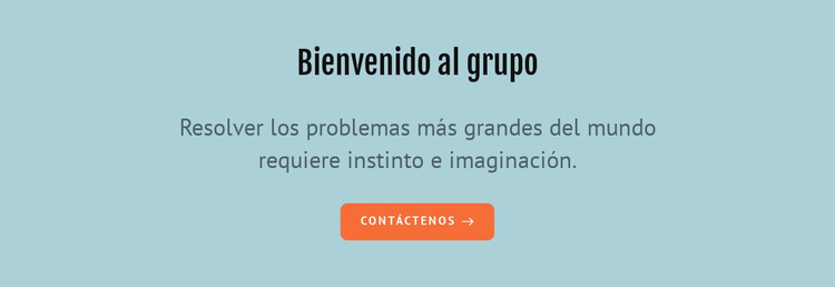 Bienvenido al grupo Plantilla de sitio web