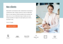 À Propos De Nos Clients - Modèle HTML5 Ultime