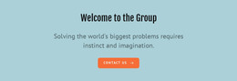 Free HTML For Welcome To The Group