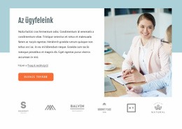 Ügyfeleinkről - HTML Oldalsablon