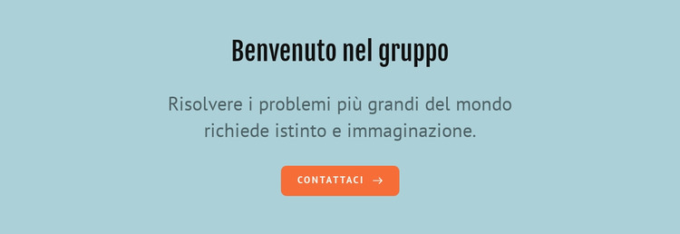 Benvenuto nel gruppo Modello Joomla